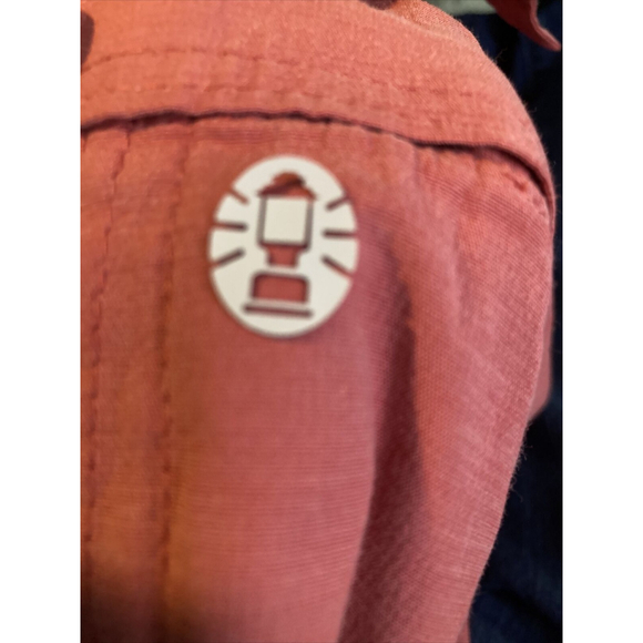 Colemon Shirt Mens XXL Red Button Flap Pockets Short Sleeve Vented Fishing Hunt - Picture 2 of 8